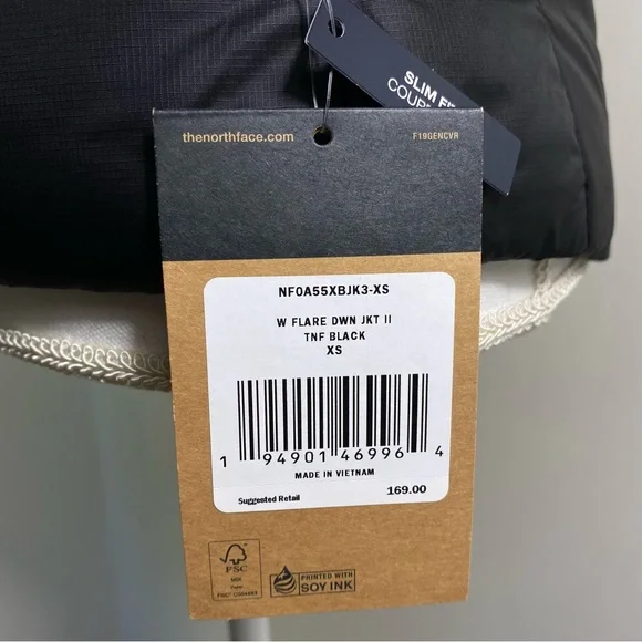 The North Face Women's Flare Down Jacket 2 TNF Black Sz XS S M L XL NWT - Picture 5 of 12